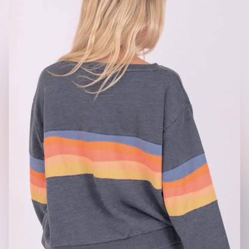 Rip Curl Melting Waves Crew Sweatshirt Blue size Small